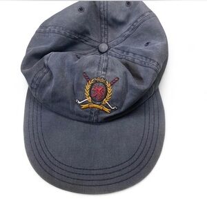 Vintage flat bill Tommy Hilfiger Gray Cap with Embroidered Logo